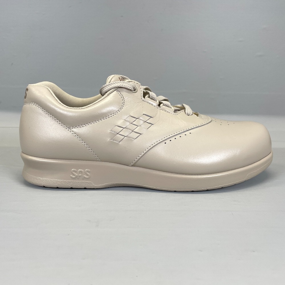 SAS Free Time Shoes Womens Size 8.5 M Bone Beige Leather Walking Comfort Sneaker - Picture 1 of 10